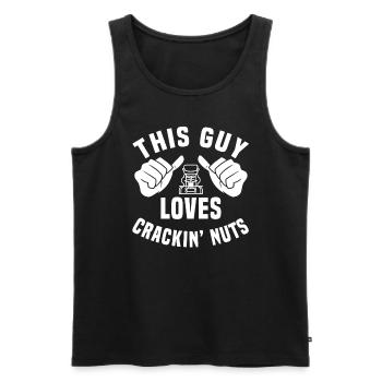 Nutcracker Design for Men - Men's Premium Organic Tank Top - black - Front - AI Model Male 178 light (178cm)