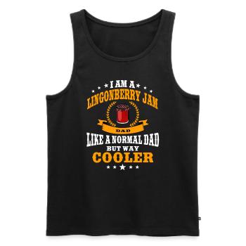 Cranberry Jam Dad - Men's Premium Organic Tank Top - black - Front - AI Model Male 178 light (178cm)