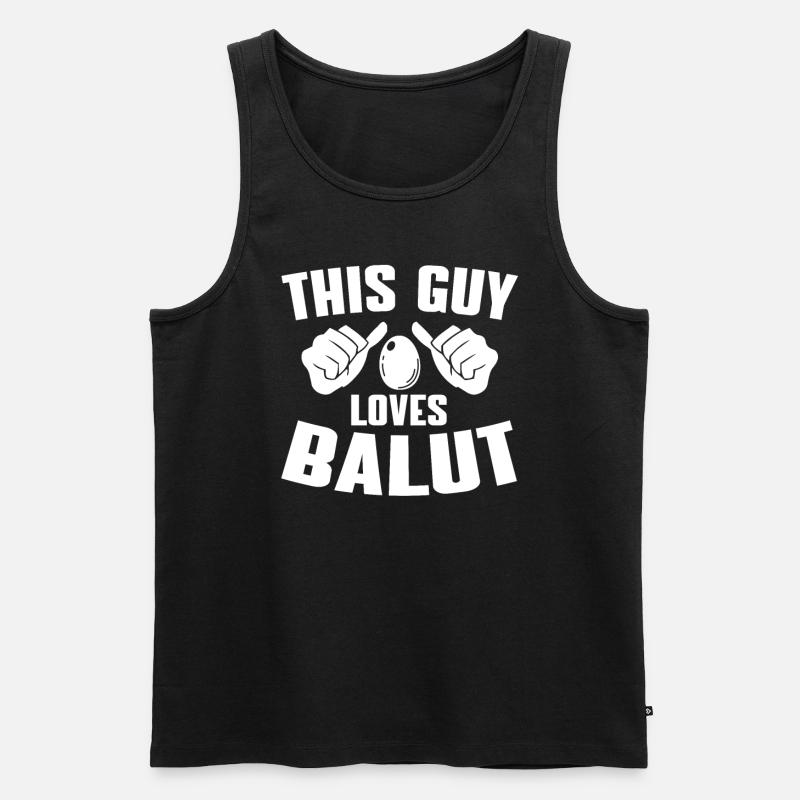 Balut Humor - Männer Premium Bio Tank Top - Schwarz