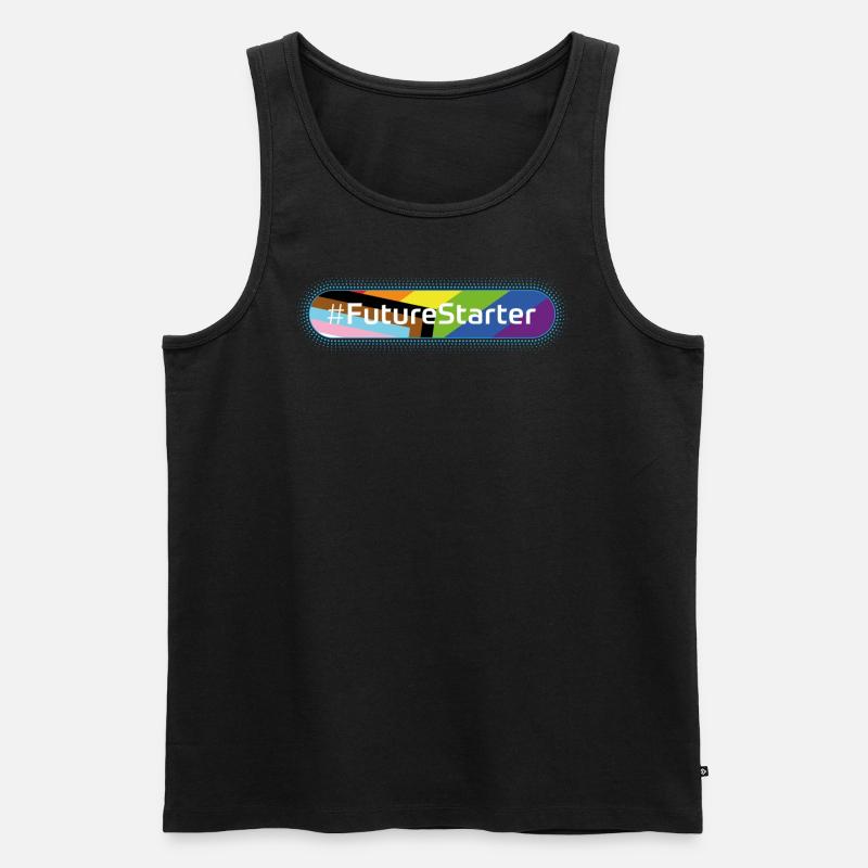 #FutureStarter - Männer Premium Bio Tank Top - Schwarz