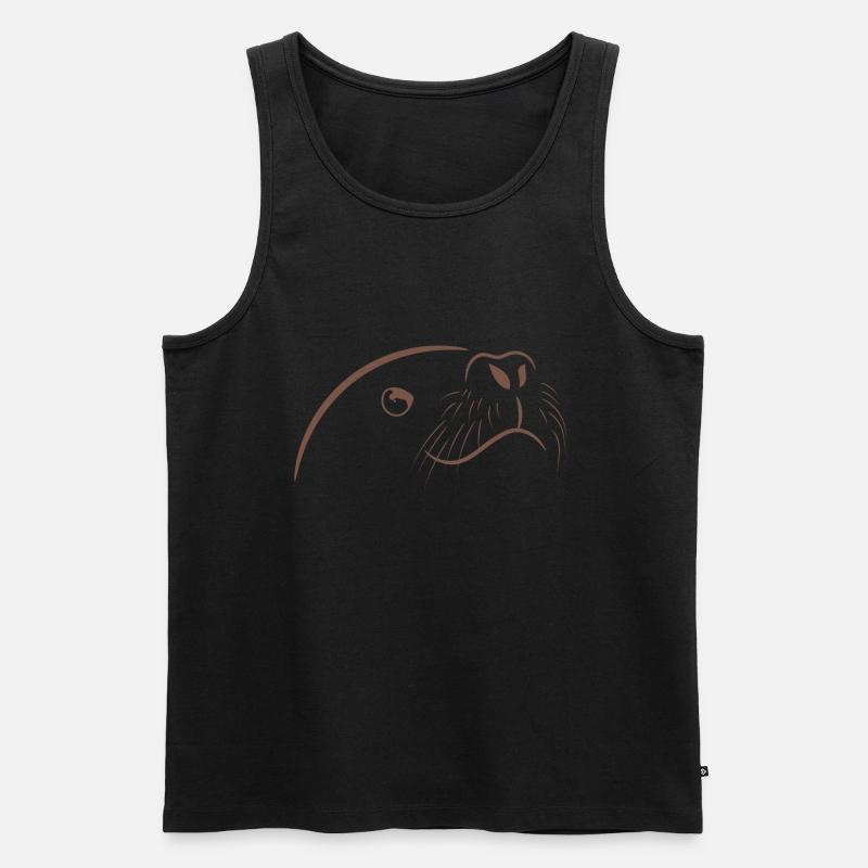 Dichtung Geschenk Spruch - Männer Premium Bio Tank Top - Schwarz