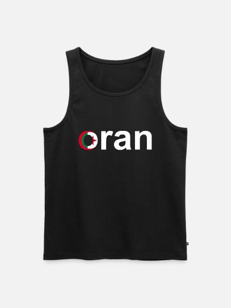 Oran - Men's Premium Organic Tank Top - black