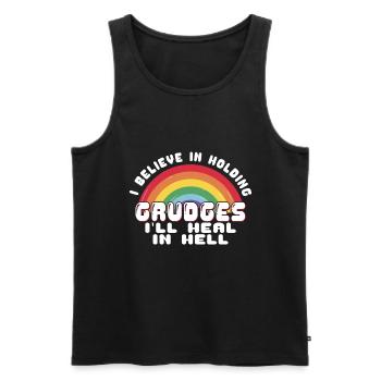 I believe in guilt that I feel in hell - Men's Premium Organic Tank Top - black - Front - AI Model Male 178 light (178cm)