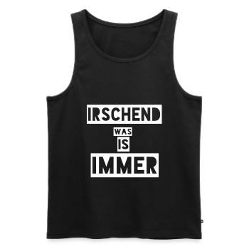 Hessen Hesse Hessin Heimat - Männer Premium Bio Tank Top - Schwarz - Vorne - AI Model Male 178 light (178cm)