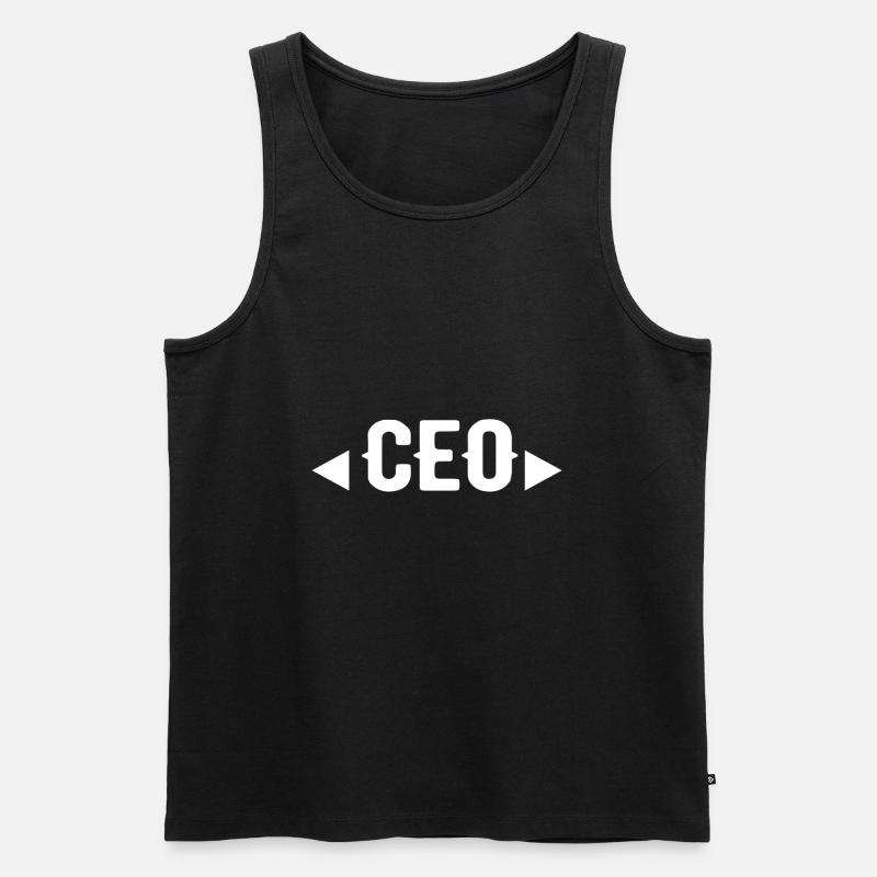 CEO - Männer Premium Bio Tank Top - Schwarz