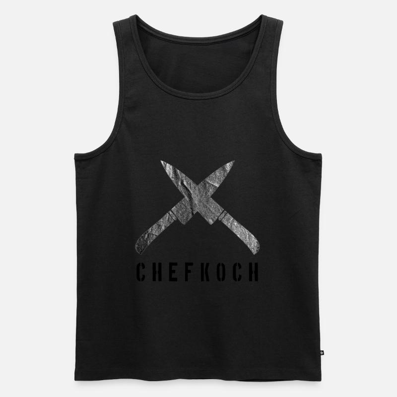 Chefkoch - Männer Premium Bio Tank Top - Schwarz