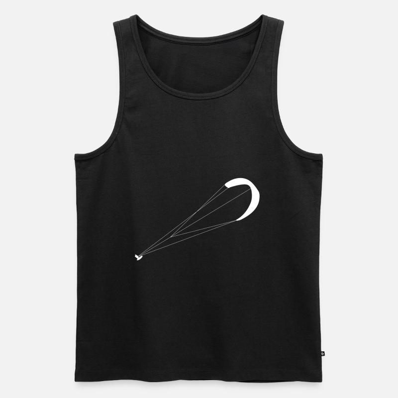 Kite Surfing - Männer Premium Bio Tank Top - Schwarz