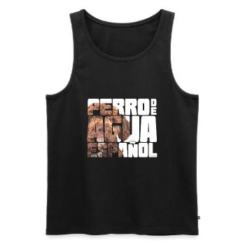 NASSU - Perro De Agua - Men's Premium Organic Tank Top - black - Front - AI Model Male 178 light (178cm)