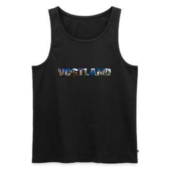 Vogtland Sachsen Urlaub - Männer Premium Bio Tank Top - Schwarz - Vorne - Michal (187cm)