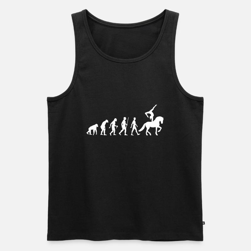 Voltigieren Evolution - Männer Premium Bio Tank Top - Schwarz