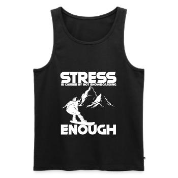 Snowboard Snowboarder Snowboarden Apres Ski Sport - Männer Premium Bio Tank Top - Schwarz - Vorne - AI Model Male 178 light (178cm)