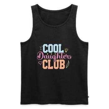Cool Aunts Club Groovy Retro Tante Muttertag - Männer Premium Bio Tank Top - Schwarz - Vorne - Michal (187cm)