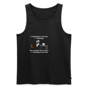 Programmierer - Männer Premium Bio Tank Top - Schwarz - Vorne - Michal (187cm)