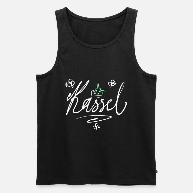 Kassel - Männer Premium Bio Tank Top - Schwarz