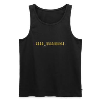 Bat birds - Men's Premium Organic Tank Top - black - Front - AI Model Male 178 light (178cm)