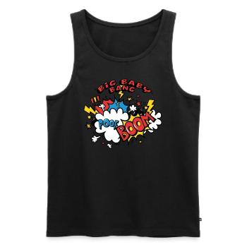 Baby Boom - Explosion - Birth - Men's Premium Organic Tank Top - black - Front - AI Model Male 178 light (178cm)