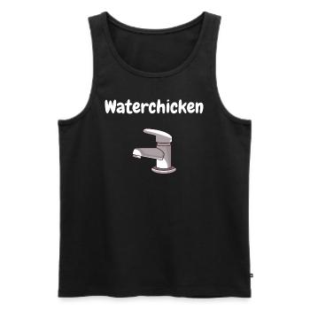 Wasserhahn - Waterchicken - Männer Premium Bio Tank Top - Schwarz - Vorne - AI Model Male 178 light (178cm)