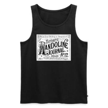 Turner's Mandoline Journal No. 12 - Männer Premium Bio Tank Top - Schwarz - Vorne - Michal (187cm)