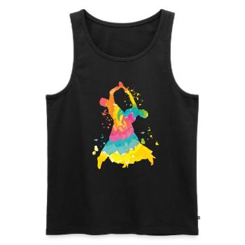 Danses de salon Tango Slow Fox - Débardeur bio Premium Homme - noir - Devant - Michal (187cm)