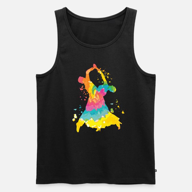 Tango Slow Fox Gesellschaftstänze - Männer Premium Bio Tank Top - Schwarz
