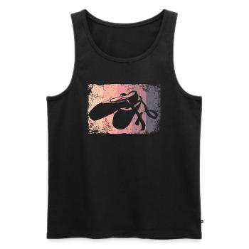 Ballettschuhe Vintage Frau Ballerina - Männer Premium Bio Tank Top - Schwarz - Vorne - AI Model Male 178 light (178cm)