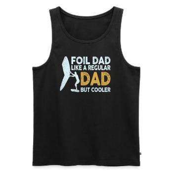 Foil Dad Wing Foil Wingsurfing Foil Wing - Men's Premium Organic Tank Top - black - Front - AI Model Male 178 light (178cm)