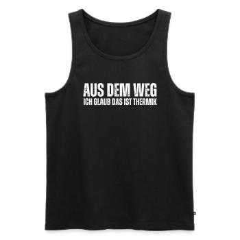 Ich Glaub Da ist Thermik RC Segelflieger - Männer Premium Bio Tank Top - Schwarz - Vorne - Michal (187cm)