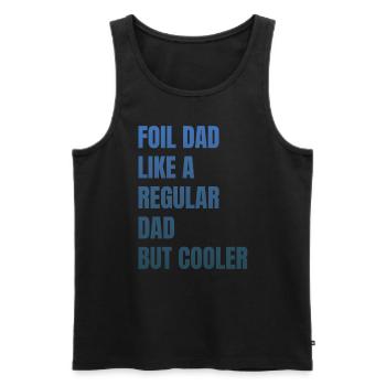 Foil Dad Wing Foil Wingsurfing Foil Wing - Men's Premium Organic Tank Top - black - Front - AI Model Male 178 light (178cm)