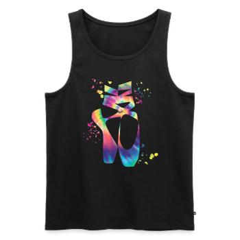 Ballettschuhe Tänzerin Frau Ballerina - Männer Premium Bio Tank Top - Schwarz - Vorne - AI Model Male 178 light (178cm)