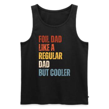 Foil Dad Wing Foil Wingsurfing Foil Wing - Men's Premium Organic Tank Top - black - Front - AI Model Male 178 light (178cm)