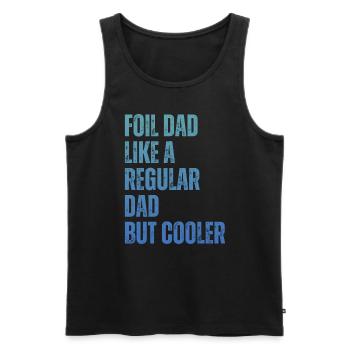 Foil Dad Wing Foil Wingsurfing Foil Wing - Men's Premium Organic Tank Top - black - Front - AI Model Male 178 light (178cm)