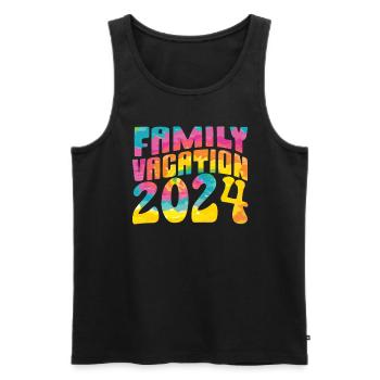 Family Trip 2024 Family Vacation - Men's Premium Organic Tank Top - black - Front - Michal (187cm)