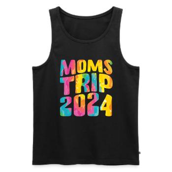 Moms Trip 2024 - Männer Premium Bio Tank Top - Schwarz - Vorne - Michal (187cm)