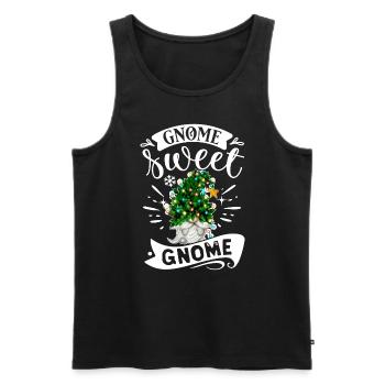 Gnomies de Noël Gnome Doux Gnome Gnome de Noël Gnome - Débardeur bio Premium Homme - noir - Devant - Michal (187cm)