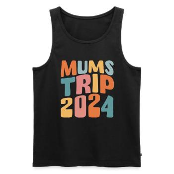 Mums Trip 2024 - Männer Premium Bio Tank Top - Schwarz - Vorne - Michal (187cm)