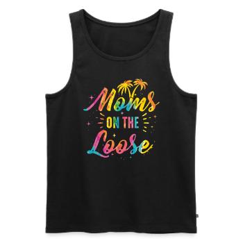 Mamans Sur Le Voyage Des Copines En Liberté - Débardeur bio Premium Homme - noir - Devant - Michal (187cm)