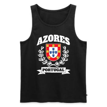 Azores Island Portugal Portuguese Pride - Men's Premium Organic Tank Top - black - Front - AI Model Male 178 light (178cm)