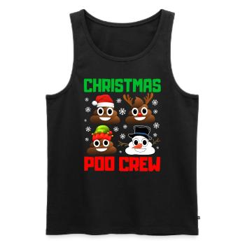 Noël caca crew drôle Noël pyjama - Débardeur bio Premium Homme - noir - Devant - Michal (187cm)
