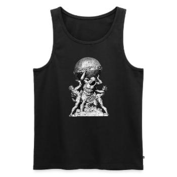 Greek Mythology Ancient Greece Greek Gods - Men's Premium Organic Tank Top - black - Front - Michal (187cm)