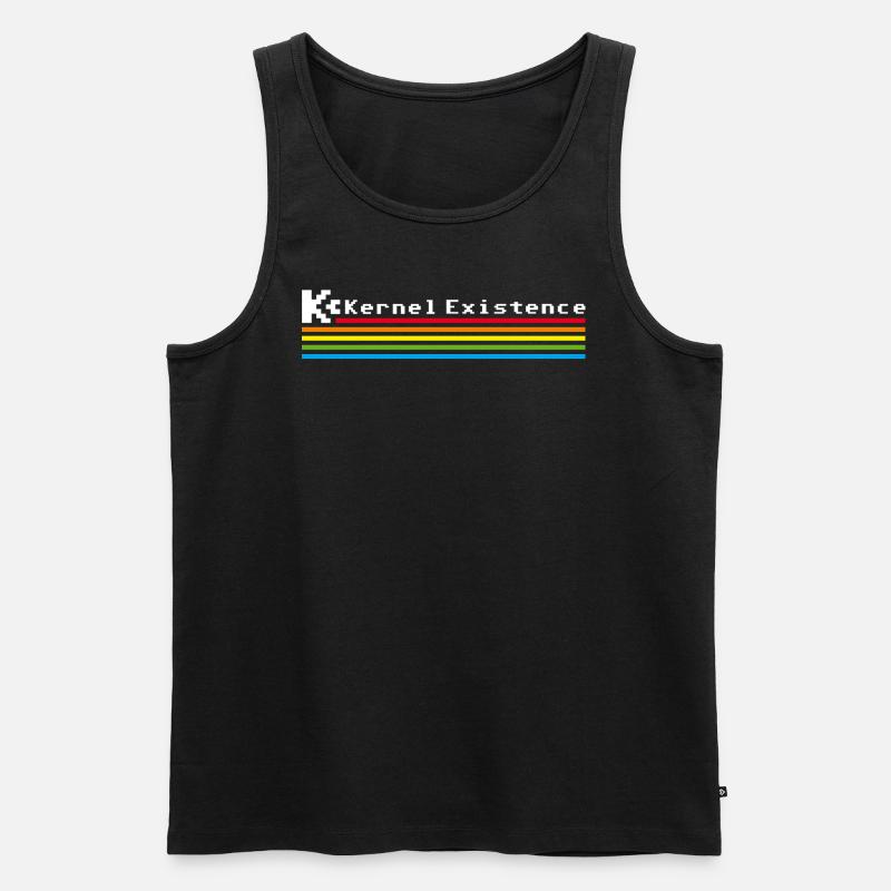 Kernel Existence - Männer Premium Bio Tank Top - Schwarz