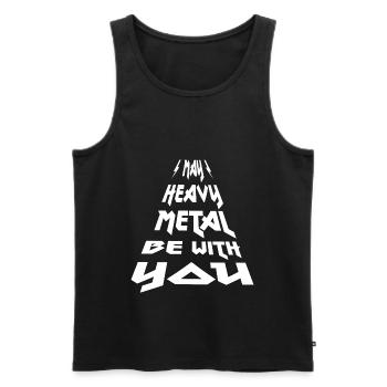 Gitarre lustige Sprüche Musiker Gitarrist Festival - Männer Premium Bio Tank Top - Schwarz - Vorne - Michal (187cm)