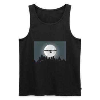 Hanggleiter Drachenflieger Deltasegler - Männer Premium Bio Tank Top - Schwarz - Vorne - Michal (187cm)