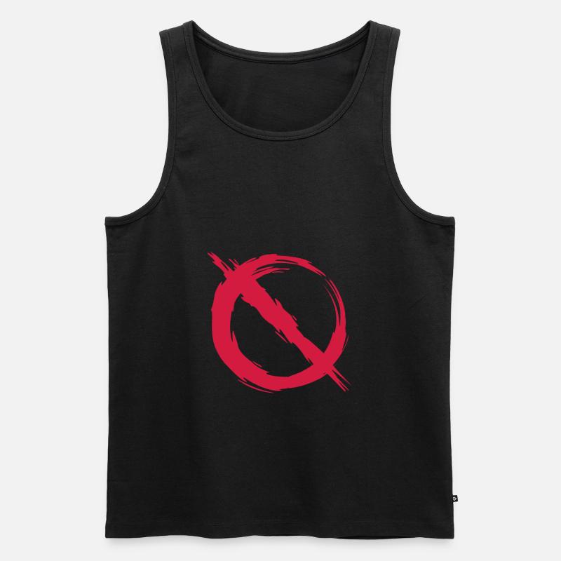 Verbot verboten - Männer Premium Bio Tank Top - Schwarz
