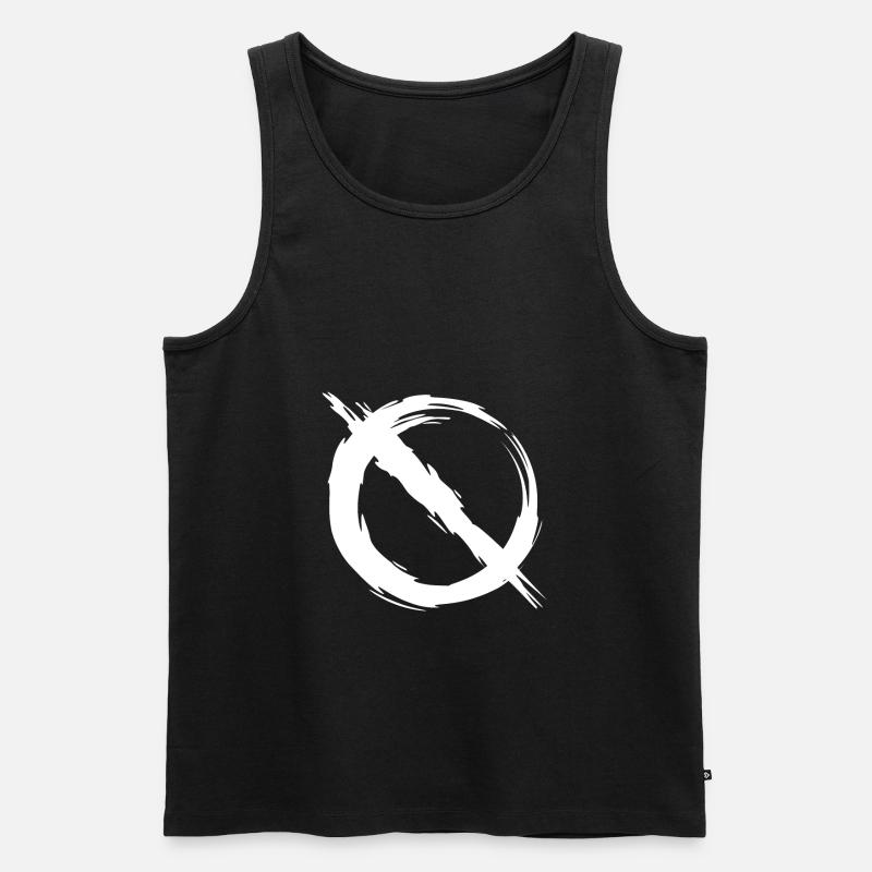 Verbot verboten - Männer Premium Bio Tank Top - Schwarz