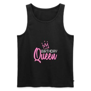 Birthday Queen Birthday Queen - Débardeur bio Premium Homme - noir - Devant - AI Model Male 178 light (178cm)