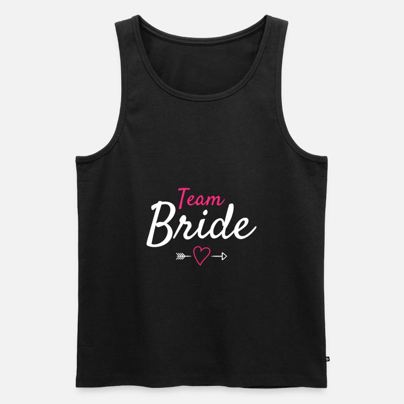Team Braut - Männer Premium Bio Tank Top - Schwarz