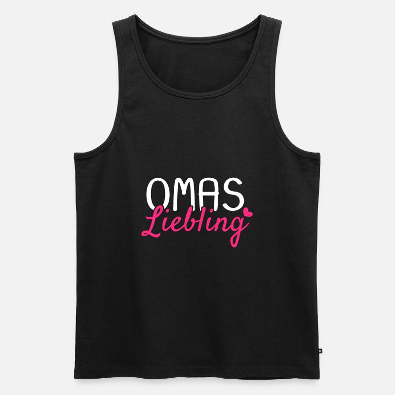 Omas Liebling - Männer Premium Bio Tank Top - Schwarz