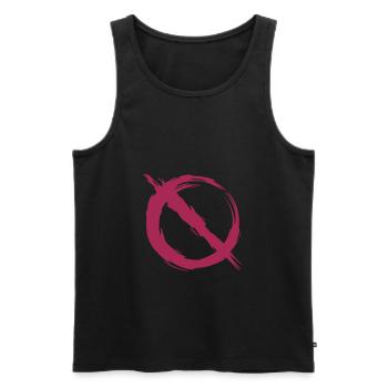 Prohibition prohibited symbol - Men's Premium Organic Tank Top - black - Front - Michal (187cm)