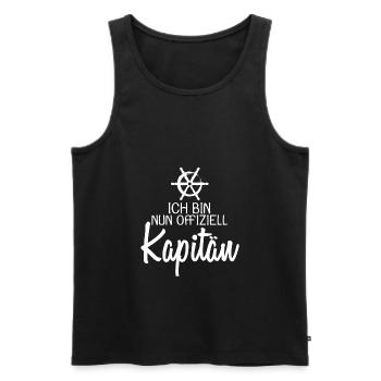 Führerschein Boot Kapitän Motorboot Geschenk 212 - Männer Premium Bio Tank Top - Schwarz - Vorne - Michal (187cm)