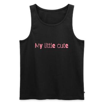 My little sweetness pretty wonderful - Men's Premium Organic Tank Top - black - Front - AI Model Male 178 light (178cm)